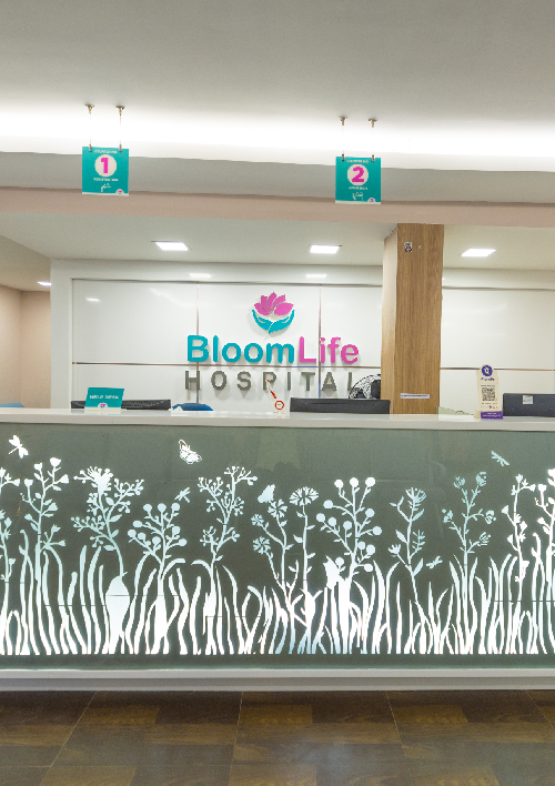 reception of BloomLife Hospital
